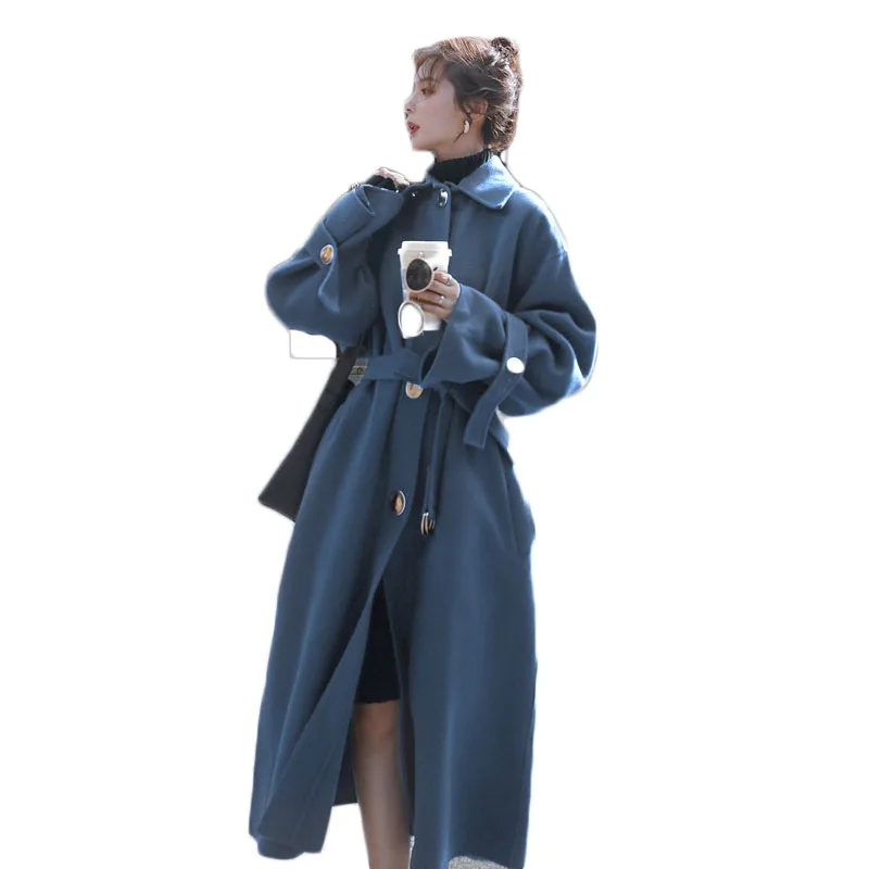 Женское шерстяное пальто, свободная утепленная куртка средней длины в Корейском стиле с поясом на талии, M408, Осень-зима 2021
Женское шерстяное пальто, свободная утепленная куртка средней длины в Корейском стиле с поясом на талии, M408, Осень-зима 2021