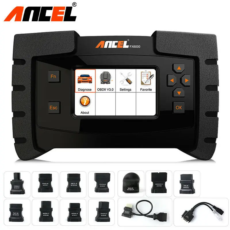 Автомобильный сканер Ancel FX6000, OBD2, инструменты для диагностики автомобиля, масла, EPB, DPF, TPMS, сброс полной системы, анализатор двигателя, диагно...
Автомобильный сканер Ancel FX6000, OBD2, инструменты для диагностики автомобиля, масла, EPB, DPF, TPMS, сброс полной системы, анализатор двигателя, диагно...