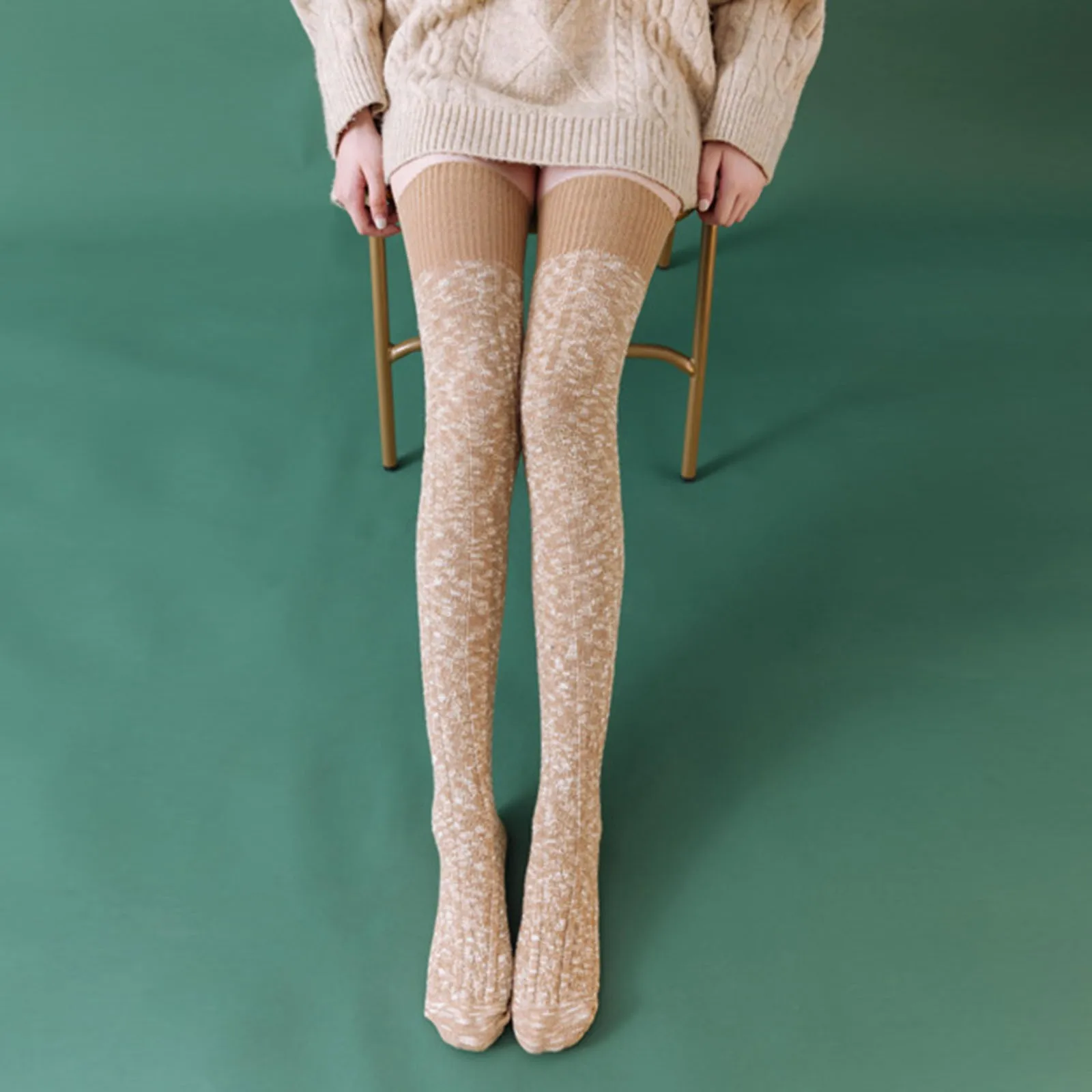 Girls Ladies Thigh High Over the Knee Sock Long Cotton Stockings Solid Color Wild Pretty Stockings Kintting Brief Warm Stockings
Girls Ladies Thigh High Over the Knee Sock Long Cotton Stockings Solid Color Wild Pretty Stockings Kintting Brief Warm Stockings