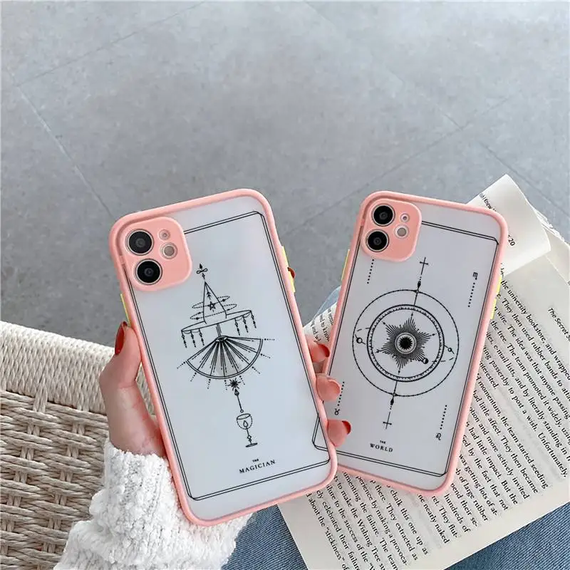 design aesthetic fashion Tarot Phone Case Matte Transparent for iPhone 7 8 11 12 s mini pro X XS XR MAX Plus cover funda
design aesthetic fashion Tarot Phone Case Matte Transparent for iPhone 7 8 11 12 s mini pro X XS XR MAX Plus cover funda
