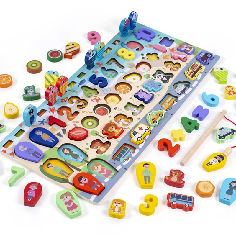 Montessori Educational Wooden Toys Children Busy Board Math Fishing Children's Wooden Preschool Montessori Toy Counting Geometry
Montessori Educational Wooden Toys Children Busy Board Math Fishing Children's Wooden Preschool Montessori Toy Counting Geometry