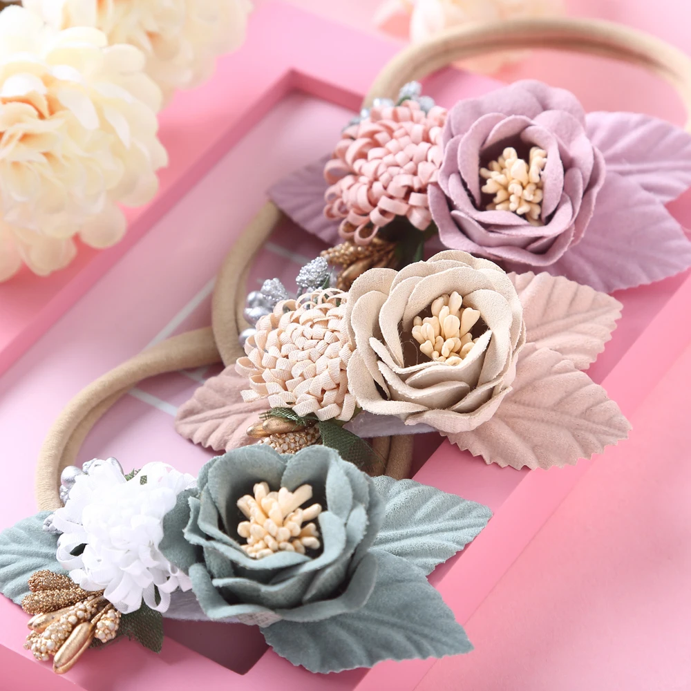 Baby Flower Headband Handmade Bundle Nylon Elastic Hair Bands Girl Hairband Headdress For Kids Newborn Turban Hair Accessories 
Baby Flower Headband Handmade Bundle Nylon Elastic Hair Bands Girl Hairband Headdress For Kids Newborn Turban Hair Accessories