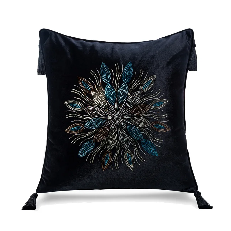 Luxurious Home Decorative Sofa Pillow Cover Shiny Beaded Flower Shape Pillows Decor Home Velvet Cushion Cover with Tassles T602
Luxurious Home Decorative Sofa Pillow Cover Shiny Beaded Flower Shape Pillows Decor Home Velvet Cushion Cover with Tassles T602