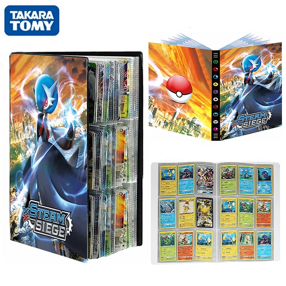 

432 шт. 9 карманов TAKARA TOMY Pokemon открытки альбом книга Покемоны игра EX GX папка для карт мультяшная коллекция папка игрушки
