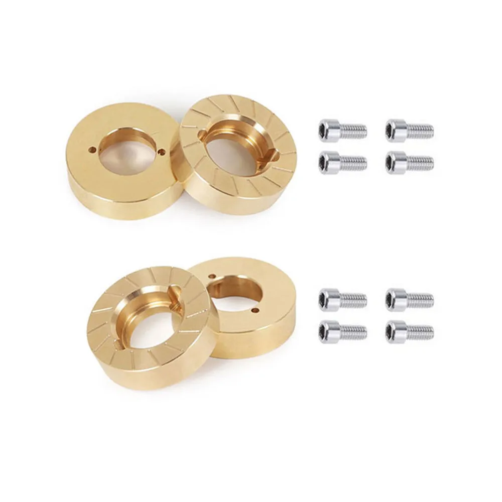 

Professional Wheel Weights Steering Cup Brass Counterweights for Axial 1/10 SCX10 II 90046 90047 RC Crawler Car Accessories