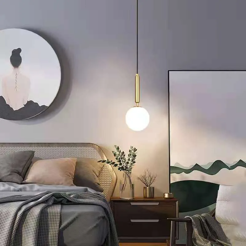 Modern spherical chandelier led light, glass, used for bedside kitchen dining room lighting decoration
Modern spherical chandelier led light, glass, used for bedside kitchen dining room lighting decoration
