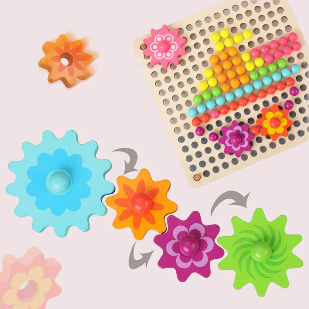 Wooden Board Bead Game Mushroom Nail Beads Puzzle Toys Color Sorting for Toddler Kids Gift
Wooden Board Bead Game Mushroom Nail Beads Puzzle Toys Color Sorting for Toddler Kids Gift