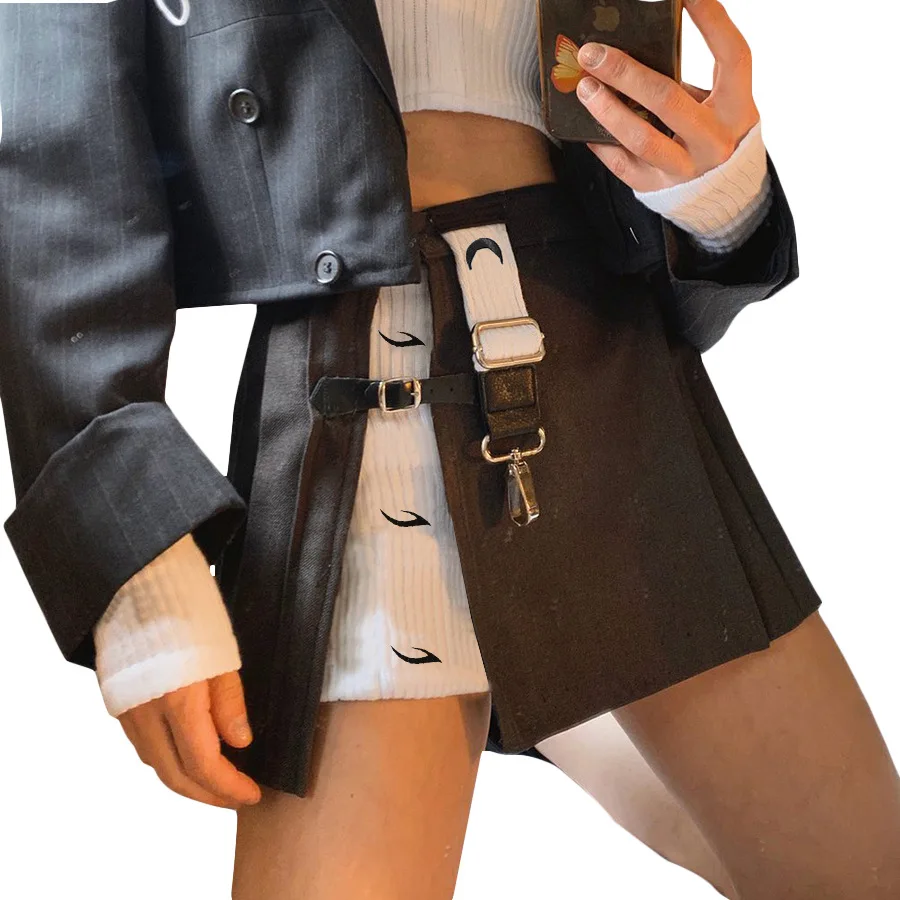 woman skirts black and white patchwork crescent moon pattern sexy split skirts women fashion bottoms empire skirt saias mulher 
woman skirts black and white patchwork crescent moon pattern sexy split skirts women fashion bottoms empire skirt saias mulher