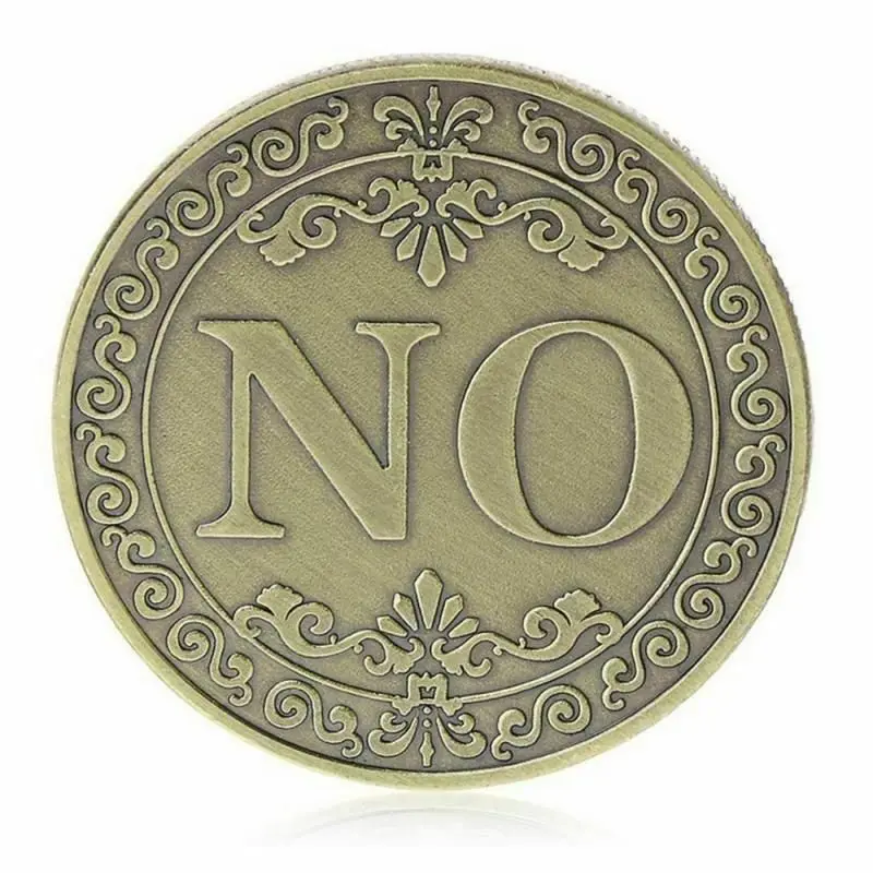 Creative Alloy Coin Collectible Great Gift Yes or No Decision Coin Art Collection YES NO Letter Commemorative Coin Decoration 
Creative Alloy Coin Collectible Great Gift Yes or No Decision Coin Art Collection YES NO Letter Commemorative Coin Decoration