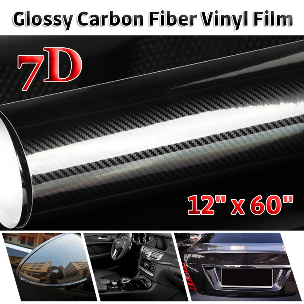12" x 60" 7D Glossy Carbon Fiber Vinyl Film Car Wrap Stickers High Quality Auto Decal Paper
12" x 60" 7D Glossy Carbon Fiber Vinyl Film Car Wrap Stickers High Quality Auto Decal Paper