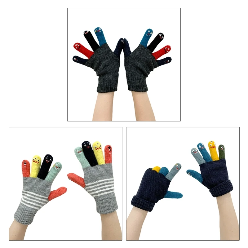 Unisex Winter Knitted Full Finger Gloves Funny Expression Warm Stretch Mittens 83XF 
Unisex Winter Knitted Full Finger Gloves Funny Expression Warm Stretch Mittens 83XF