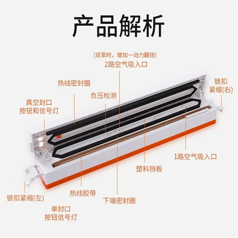 Vacuum Sealer Packaging Machine Household Food Film Sealer Vacuum Packer Keep Food Fresh 220V/110V FREE GIFT 10pcs Storage Bags
Vacuum Sealer Packaging Machine Household Food Film Sealer Vacuum Packer Keep Food Fresh 220V/110V FREE GIFT 10pcs Storage Bags