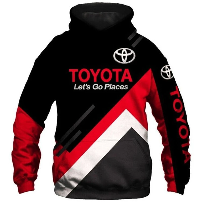 2021 New men's spring and autumn 3D digital printing Toyota car logo hoodie casual fashion Harajuku
2021 New men's spring and autumn 3D digital printing Toyota car logo hoodie casual fashion Harajuku