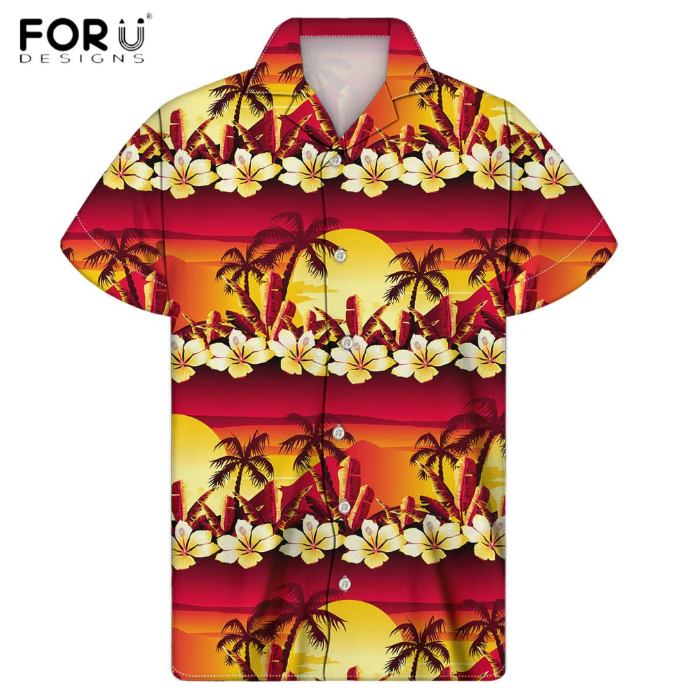 FORUDESIGNS Cuban Camp Guayabera Men's Shirt Coconut Tree Printing Shirts for Men Casual Lapel Beach Holiday Summer Men Clothing
FORUDESIGNS Cuban Camp Guayabera Men's Shirt Coconut Tree Printing Shirts for Men Casual Lapel Beach Holiday Summer Men Clothing