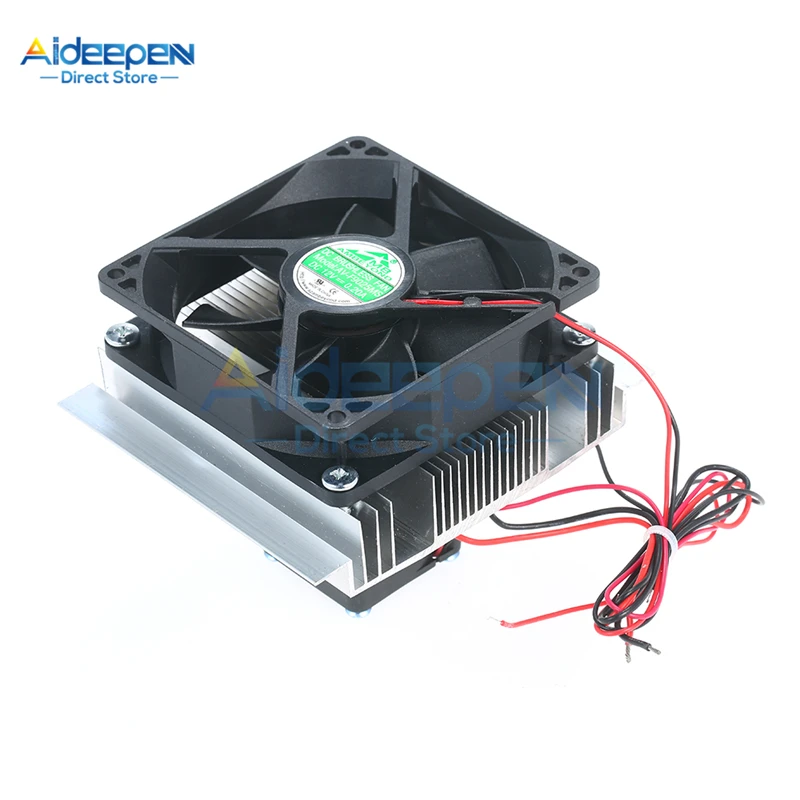 DC 12V 60W Thermoelectric Peltier Refrigeration Cooler Semiconductor Air Conditioner Cooling System With Fan DIY | Инструменты