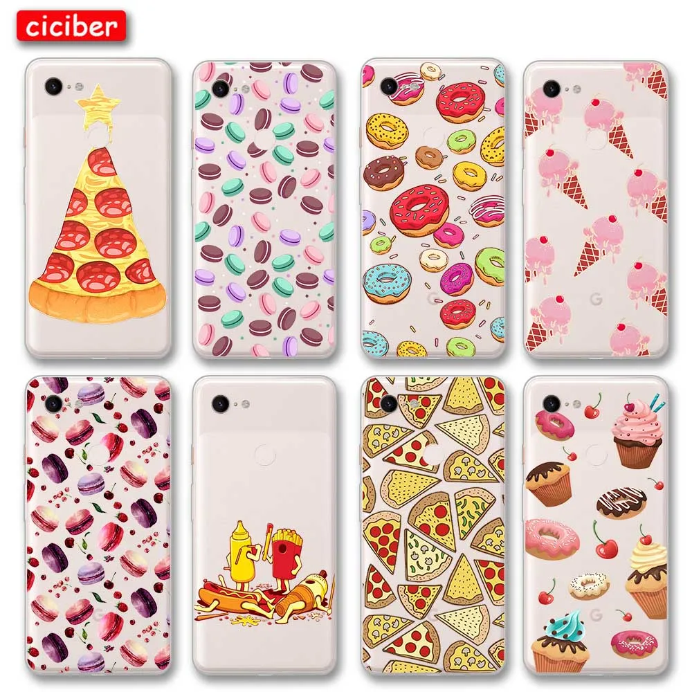 Dessert Pizza Phone Case For Google Pixel 4 5 3 2 XL Cover for Pixel 3a 4a 5G XL Soft Silicone TPU Shockproof Protection Fundas
Dessert Pizza Phone Case For Google Pixel 4 5 3 2 XL Cover for Pixel 3a 4a 5G XL Soft Silicone TPU Shockproof Protection Fundas
