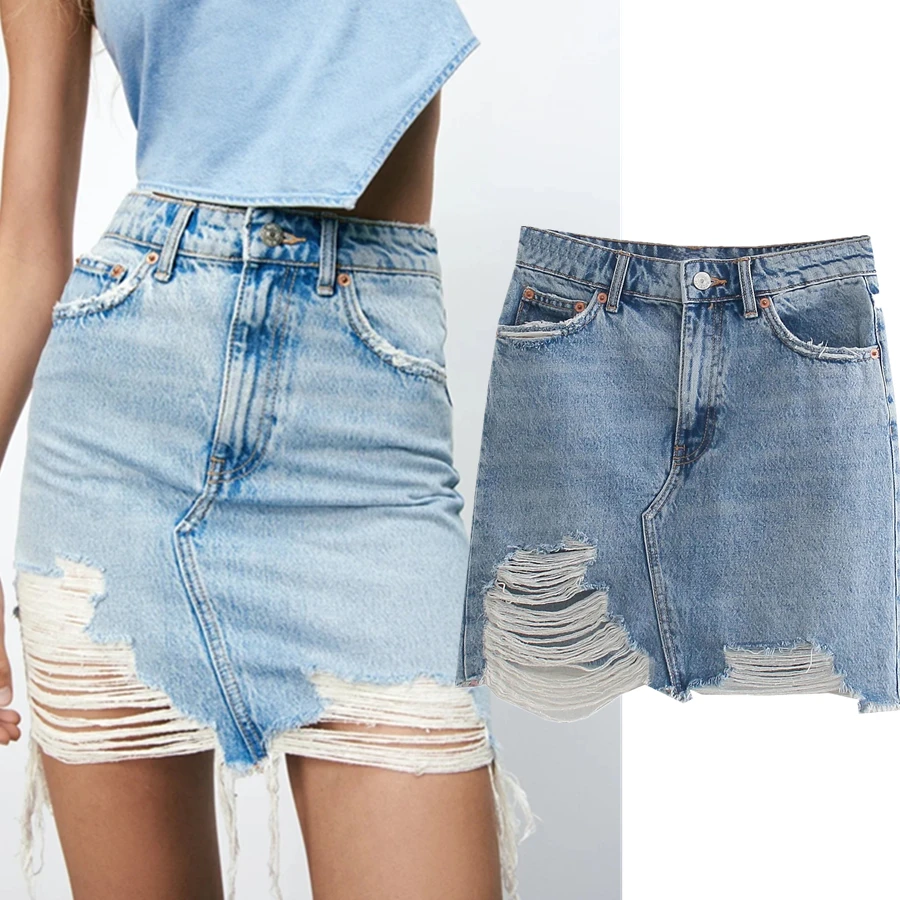 Jenny&Dave Mini Skirts Womens Denim Skirt Women England High Street Vintage High Waist Washed Hole Sexy Faldas Mujer Moda 2021
Jenny&Dave Mini Skirts Womens Denim Skirt Women England High Street Vintage High Waist Washed Hole Sexy Faldas Mujer Moda 2021