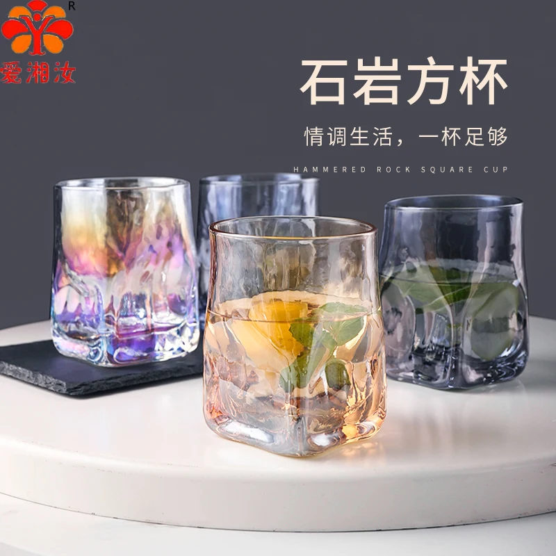 Aixiangru Japanese Rock Quartet Creative Glass Whisky Glass Wine Special Drink Water Glitter Whiskey Cup Hammer Dazzling Whisky
Aixiangru Japanese Rock Quartet Creative Glass Whisky Glass Wine Special Drink Water Glitter Whiskey Cup Hammer Dazzling Whisky