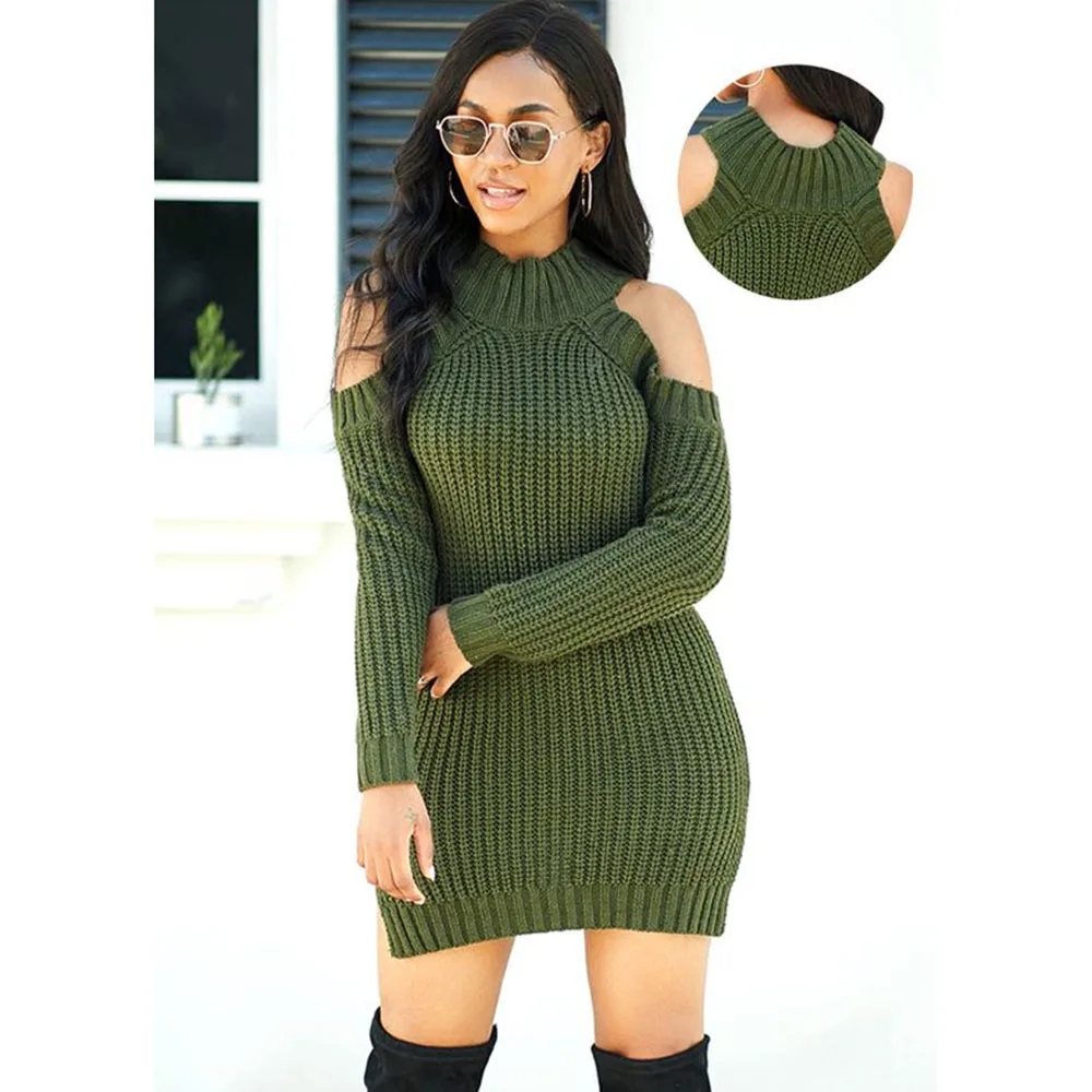 Women's Autumn New Dress Casual Commuter Fashion Simple Style Knitted Warm Long-sleeved Hollow Strapless Round Neck Dresses
Women's Autumn New Dress Casual Commuter Fashion Simple Style Knitted Warm Long-sleeved Hollow Strapless Round Neck Dresses