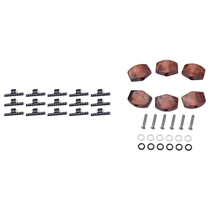 1 Set Piano Score Clip Music Score Clip Book Clip & 6 Pcs Tuning Pegs Knobs Machine Heads Buttons For Guitar
1 Set Piano Score Clip Music Score Clip Book Clip & 6 Pcs Tuning Pegs Knobs Machine Heads Buttons For Guitar