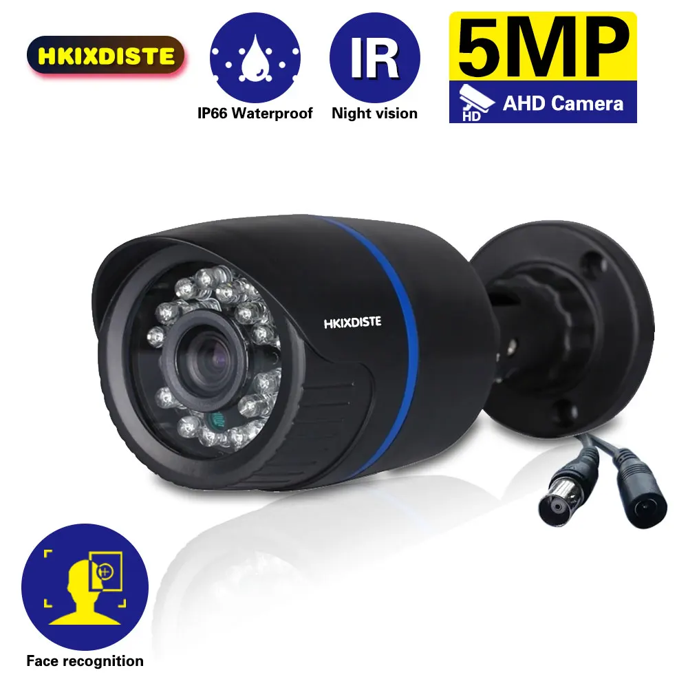 Wried CCTV Analog Camera 2/5MP Outdoor Face Recognition AHD Bullet Security Camera BNC Black XMEYE Video Surveillance Cam 1080P
Wried CCTV Analog Camera 2/5MP Outdoor Face Recognition AHD Bullet Security Camera BNC Black XMEYE Video Surveillance Cam 1080P