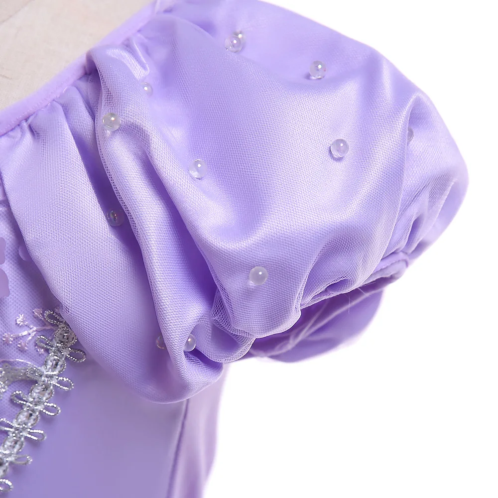 Girls Princess Sofia Dress Toddler Girl Halloween Sophia Cosplay Party Costume Purple Fluffy Girl Dress Carnival Fairies Costume
Girls Princess Sofia Dress Toddler Girl Halloween Sophia Cosplay Party Costume Purple Fluffy Girl Dress Carnival Fairies Costume