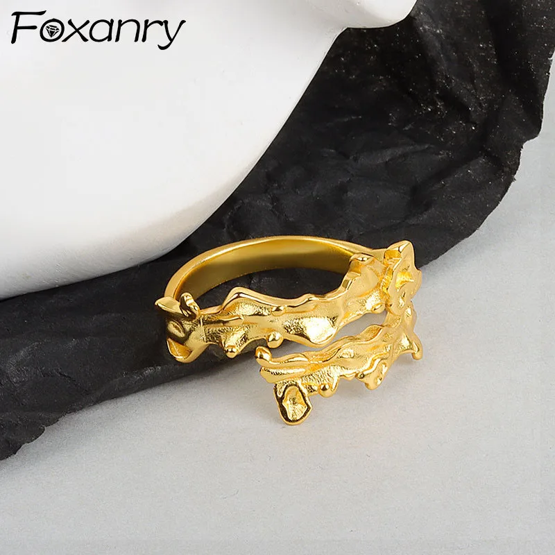 Женские кольца из серебра 925 пробы Foxanry, винтажные Элегантные Необычные кольца с асимметричным узором, ювелирные изделия ручной работы, пода...
Женские кольца из серебра 925 пробы Foxanry, винтажные Элегантные Необычные кольца с асимметричным узором, ювелирные изделия ручной работы, пода...