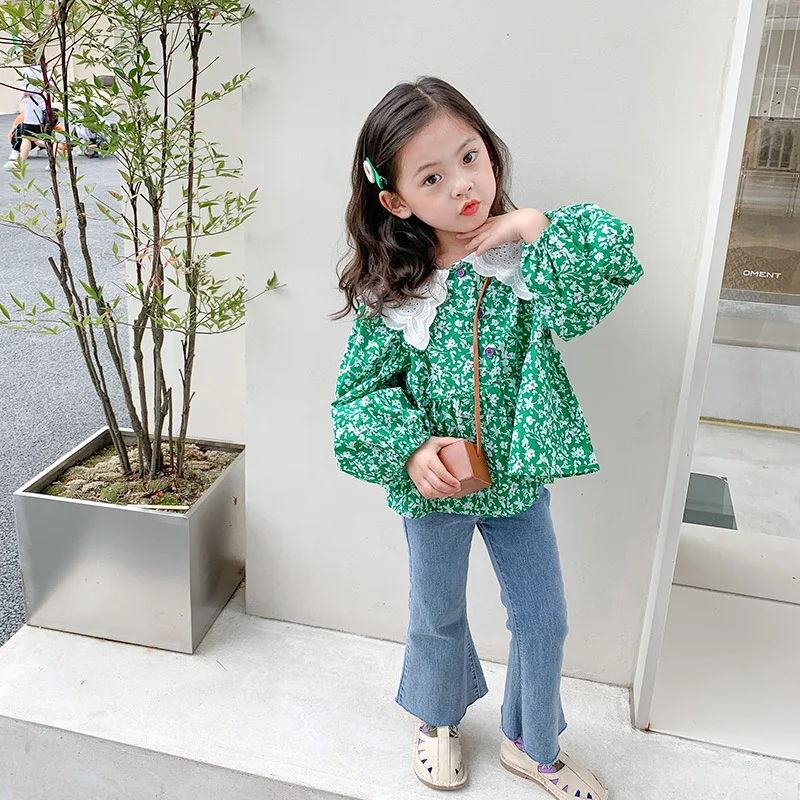 2021 Autumn New Children's Clothing Girls Floral Shirt Children's Baby Embroidery Lapel Long-Sleeved Baby Shirt Tide
2021 Autumn New Children's Clothing Girls Floral Shirt Children's Baby Embroidery Lapel Long-Sleeved Baby Shirt Tide