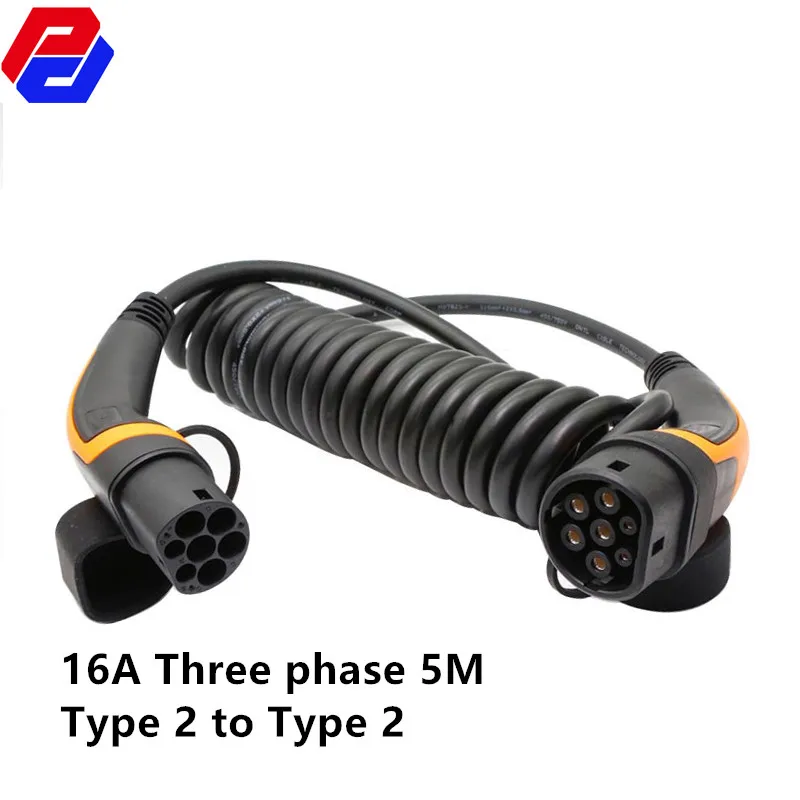 16A Three phase EV Cable Type 2 to Type 2 IEC62196 EV Charging Plug With 5 Meter cable TUV/UL Mennekes 2 Connector
16A Three phase EV Cable Type 2 to Type 2 IEC62196 EV Charging Plug With 5 Meter cable TUV/UL Mennekes 2 Connector