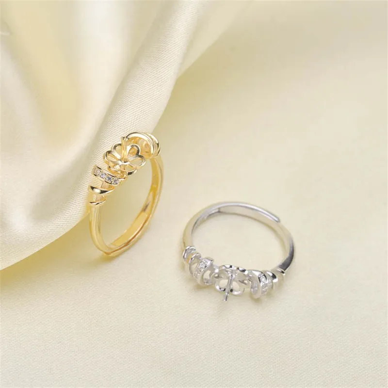 Adjustable Ring Jewelry Parts Fittings Silver Accessories Ring Settings Findings Set Base Component Pearl Ring Women Nice Gift
Adjustable Ring Jewelry Parts Fittings Silver Accessories Ring Settings Findings Set Base Component Pearl Ring Women Nice Gift