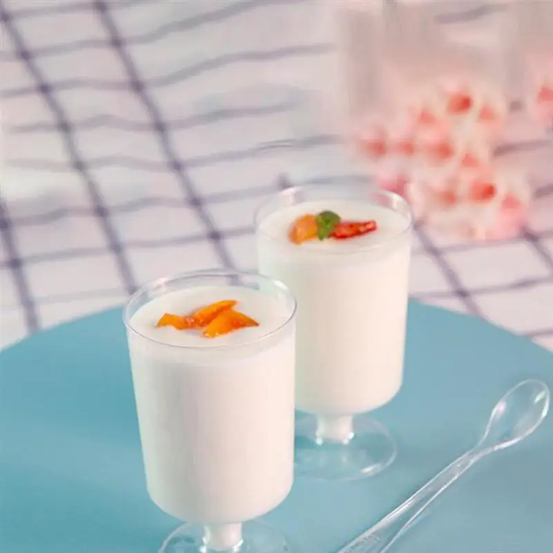 25pcs Disposable Wine Glass Dessert Cups Ice Cream Cup Portable Jelly Pudding Mousse Cup for Home Shop with Spoon (Random Style)
25pcs Disposable Wine Glass Dessert Cups Ice Cream Cup Portable Jelly Pudding Mousse Cup for Home Shop with Spoon (Random Style)