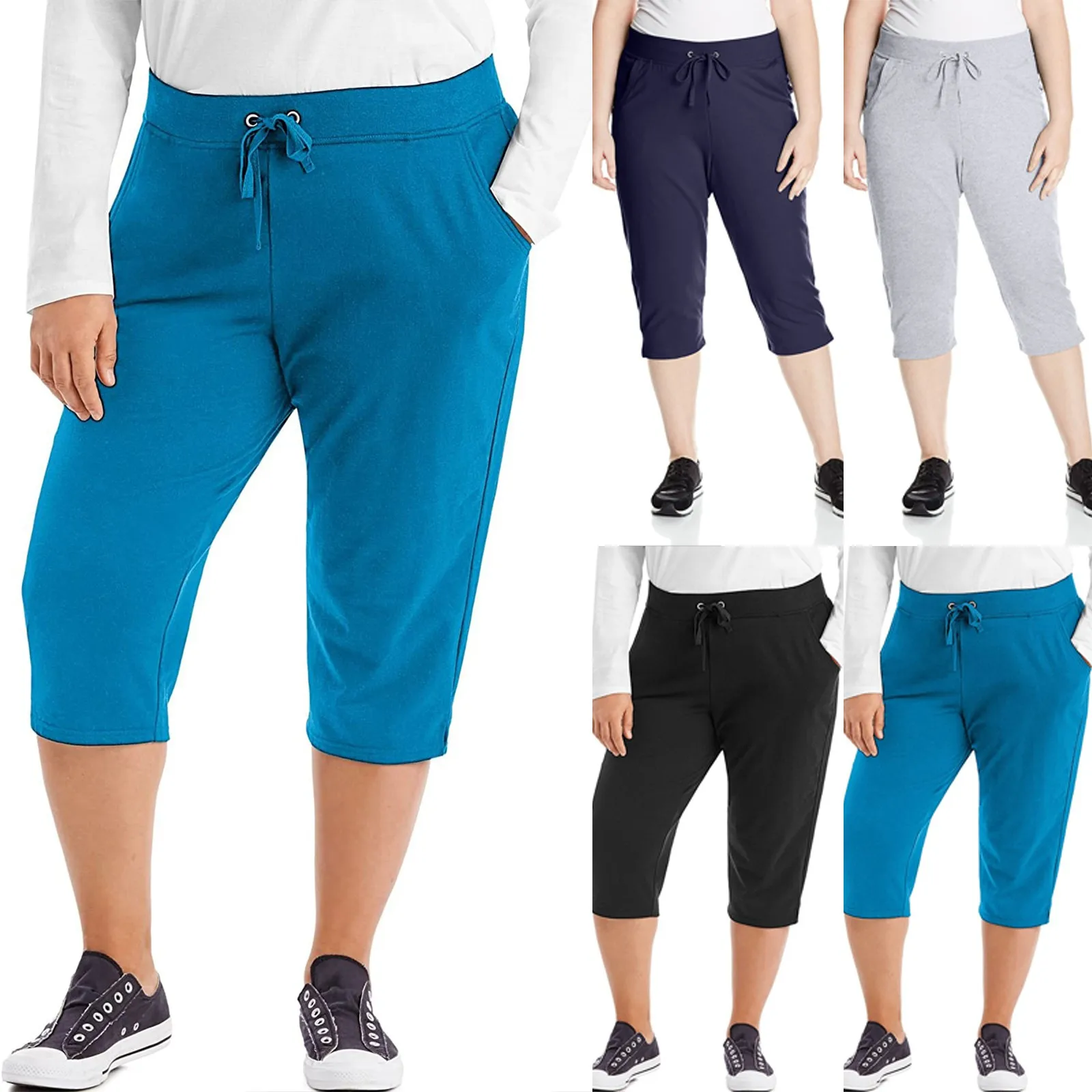 Trendyland Women's Casual Solid Drawstring Pocket Sport 7-point Pants Sportswear Vintage Summer Drawstrings Pant Streetwear
Trendyland Women's Casual Solid Drawstring Pocket Sport 7-point Pants Sportswear Vintage Summer Drawstrings Pant Streetwear