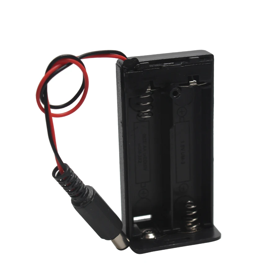 Пластиковый держатель для батарей MasterFire 2 * AA 3V, 30 шт./лот, футляр для хранения с разъемом DC5, 5*2,1 мм для 2 литиевых батарей AA
Пластиковый держатель для батарей MasterFire 2 * AA 3V, 30 шт./лот, футляр для хранения с разъемом DC5, 5*2,1 мм для 2 литиевых батарей AA