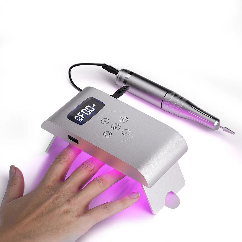 2 in 1 Nail Drill Machine with UV LED Lamp Set Rechargeable Professional Red Light Electric Nail Drill and Nail Lamp Kit
2 in 1 Nail Drill Machine with UV LED Lamp Set Rechargeable Professional Red Light Electric Nail Drill and Nail Lamp Kit