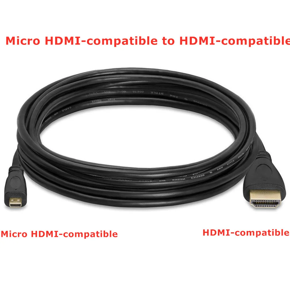 1M Micro HDMI-Compatible HDMI-Compatible Adapter Cable 1080P Wire Cable TV AV Adapter HDMI-Compatible Cable
1M Micro HDMI-Compatible HDMI-Compatible Adapter Cable 1080P Wire Cable TV AV Adapter HDMI-Compatible Cable