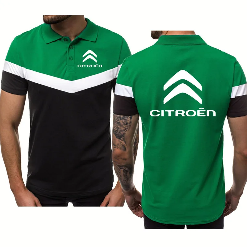 Summer Men's short sleeve Citroen Car Logo printing Splicing high quality cotton Harajuku Hip hop casual Men's POLO shirt tops 
Summer Men's short sleeve Citroen Car Logo printing Splicing high quality cotton Harajuku Hip hop casual Men's POLO shirt tops