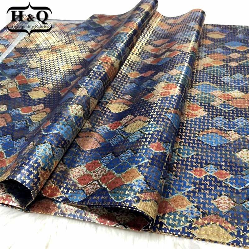 Африканская кружевная ткань H & Q Bazin 2021, 5 ярдов/шт., нигерийская, французская, австрийская, итальянская парча, одностороннее бронзовое Шитье 
Африканская кружевная ткань H & Q Bazin 2021, 5 ярдов/шт., нигерийская, французская, австрийская, итальянская парча, одностороннее бронзовое Шитье