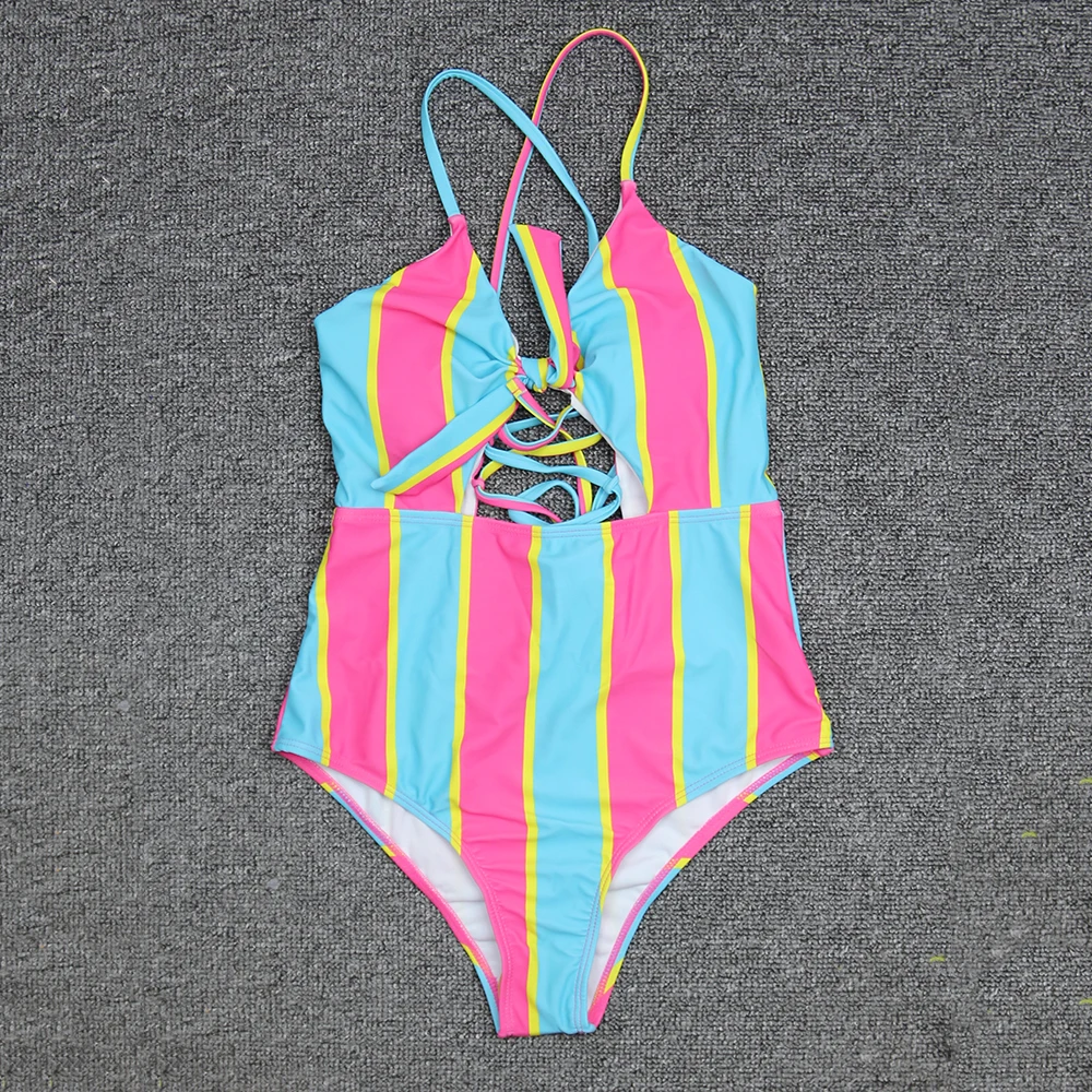 WTCandy 2022 New Print Striped One Piece Swimsuit Women 11 Colors Bandage String Hollow Out Swimwear Backless Bathing Suit
WTCandy 2022 New Print Striped One Piece Swimsuit Women 11 Colors Bandage String Hollow Out Swimwear Backless Bathing Suit