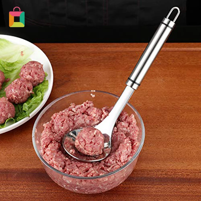 Creative Non-Stick Meatball Maker Spoon Stainless Steel Meatball Mold With Hole Kitchen Accessories Meat Tools TLSM
Creative Non-Stick Meatball Maker Spoon Stainless Steel Meatball Mold With Hole Kitchen Accessories Meat Tools TLSM