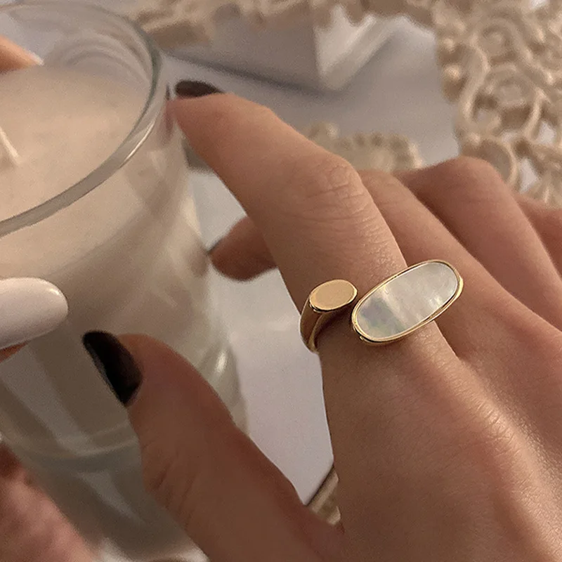 HKMMH 925 Sterling Silver New Arrival Drop-shaped Open Ring Female Fashion Retro Smooth Elegant Handmade Jewelry Birthday
HKMMH 925 Sterling Silver New Arrival Drop-shaped Open Ring Female Fashion Retro Smooth Elegant Handmade Jewelry Birthday