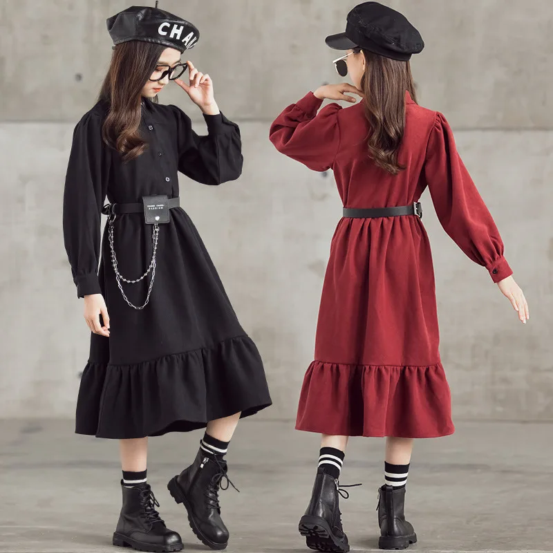 2021 Spring New Dress Girls Midi Dress Kids Clothes Corduroy Long Sleeve Ruffles Children Thin Mommy and Me Dress Buttons
2021 Spring New Dress Girls Midi Dress Kids Clothes Corduroy Long Sleeve Ruffles Children Thin Mommy and Me Dress Buttons
