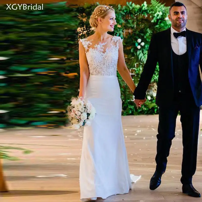 Женское свадебное платье с юбкой годе, длинное платье с открытой спиной и шлейфом
Женское свадебное платье с юбкой годе, длинное платье с открытой спиной и шлейфом