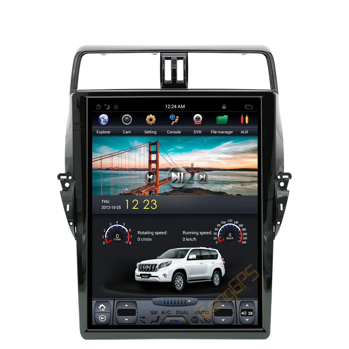 Для TOYOTA Land Cruiser Prado 150 2018 2019 автомобильный мультимедийный плеер стерео радио аудио