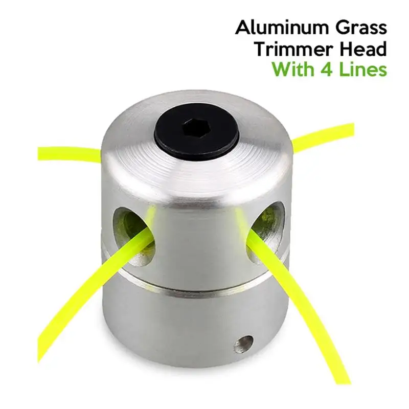 Aluminum Grass Trimmer Head With 4 Lines Brush Cutter Head Lawn Mower Accessories Cutting Line Head for Strimmer Replacement
Aluminum Grass Trimmer Head With 4 Lines Brush Cutter Head Lawn Mower Accessories Cutting Line Head for Strimmer Replacement
