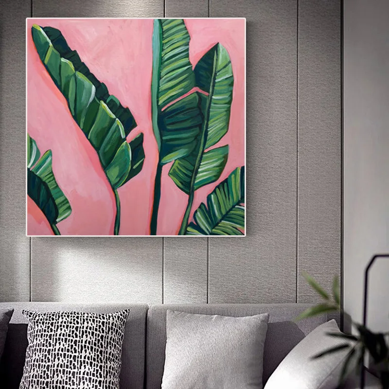 

Modern Multicolored Abstract Garden PLants Wall Art Canvas Painting Picture Posters and Prints Gallery Aisle Unique Home Decor