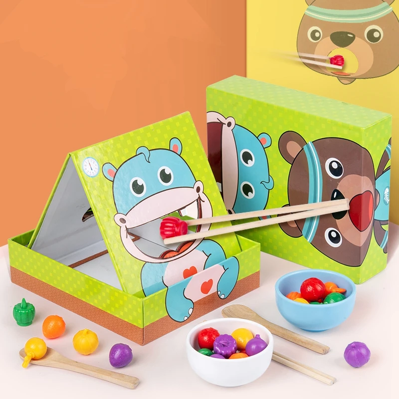 Feeding Game Children Early Education Fine Motor Training Clip Chopsticks Spoon Exercise Educational Toys
Feeding Game Children Early Education Fine Motor Training Clip Chopsticks Spoon Exercise Educational Toys