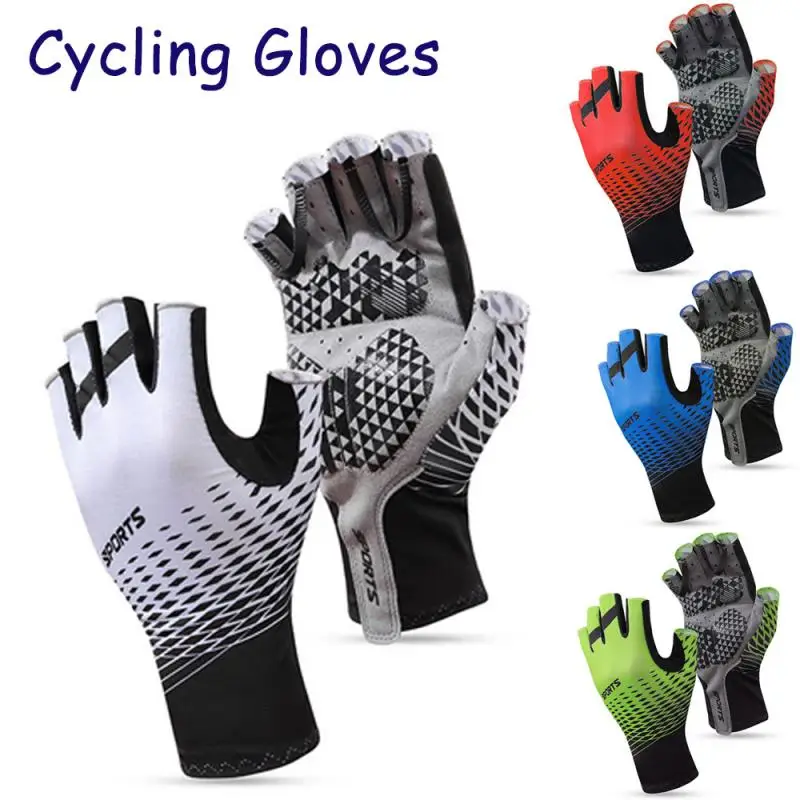 Unisex Summer Half Finger Cycling Gloves Sunscreen Breathable Sweat-absorbent Bicycle Sports Gloves Non-slip Cycling Equipment
Unisex Summer Half Finger Cycling Gloves Sunscreen Breathable Sweat-absorbent Bicycle Sports Gloves Non-slip Cycling Equipment