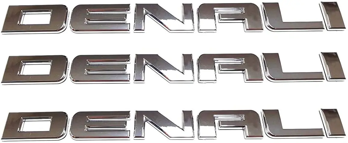 3pcs Chrome Denali Nameplate Emblems Hd Badge
3pcs Chrome Denali Nameplate Emblems Hd Badge