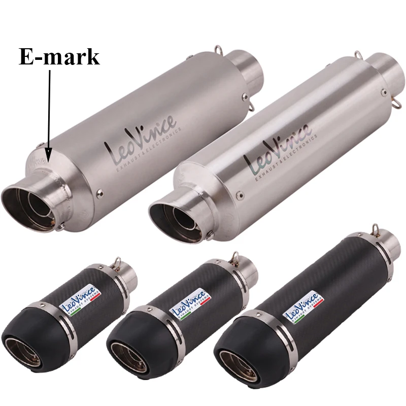Universal Motorcycle Exhaust LeoVince Muffler Carbon fiber Escape Moto E Mark with DB Killer for RC390 Z1000 Z900 FZ6N GSR400 R3
Universal Motorcycle Exhaust LeoVince Muffler Carbon fiber Escape Moto E Mark with DB Killer for RC390 Z1000 Z900 FZ6N GSR400 R3