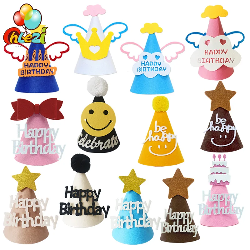 1pcs Cute Birthday Hat Pink Blue Non-woven Felt Birthday Caps Boy Girl Adult Birthday Party Decorations Kids Toys Baby Showe
1pcs Cute Birthday Hat Pink Blue Non-woven Felt Birthday Caps Boy Girl Adult Birthday Party Decorations Kids Toys Baby Showe